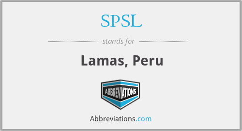 SPSL - Lamas, Peru