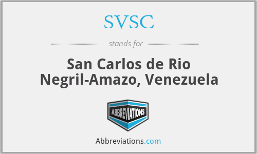 SVSC - San Carlos de Rio Negril-Amazo, Venezuela