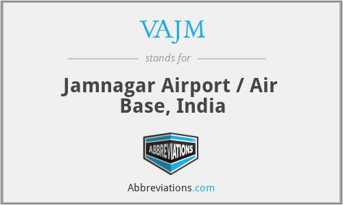 VAJM - Jamnagar Airport / Air Base, India