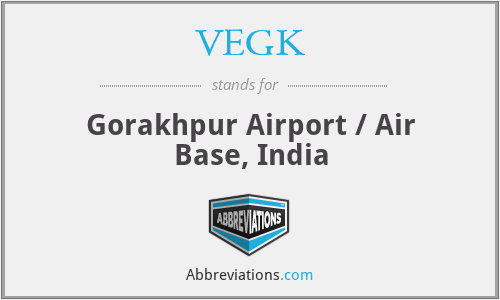 VEGK - Gorakhpur Airport / Air Base, India