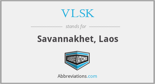 VLSK - Savannakhet, Laos