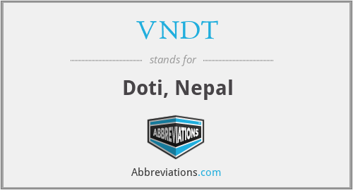 VNDT - Doti, Nepal