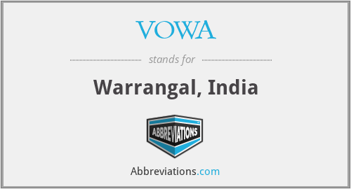 VOWA - Warrangal, India