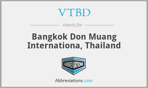 VTBD - Bangkok Don Muang Internationa, Thailand