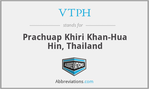 VTPH - Prachuap Khiri Khan-Hua Hin, Thailand