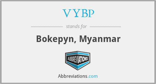 VYBP - Bokepyn, Myanmar
