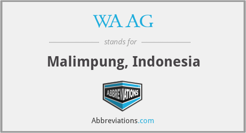 WAAG - Malimpung, Indonesia