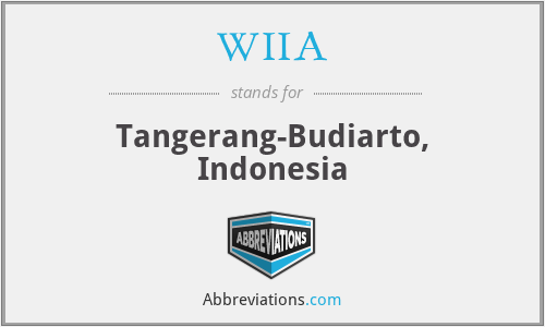 WIIA - Tangerang-Budiarto, Indonesia