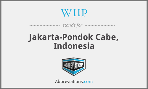 WIIP - Jakarta-Pondok Cabe, Indonesia