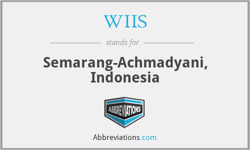 WIIS - Semarang-Achmadyani, Indonesia