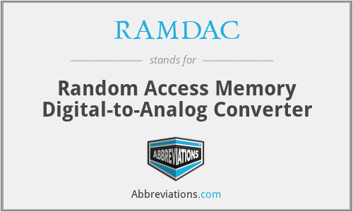 RAMDAC - Random Access Memory Digital-to-Analog Converter