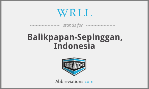 WRLL - Balikpapan-Sepinggan, Indonesia