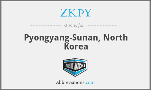 ZKPY - Pyongyang-Sunan, North Korea