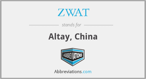 ZWAT - Altay, China