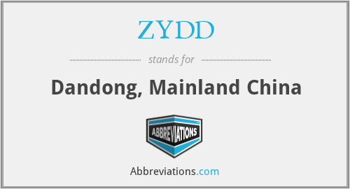 ZYDD - Dandong, Mainland China