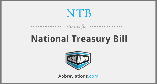 NTB - National Treasury Bill
