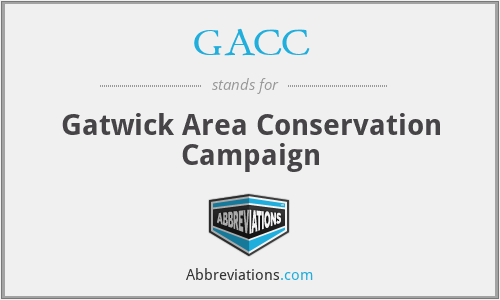 GACC - Gatwick Area Conservation Campaign