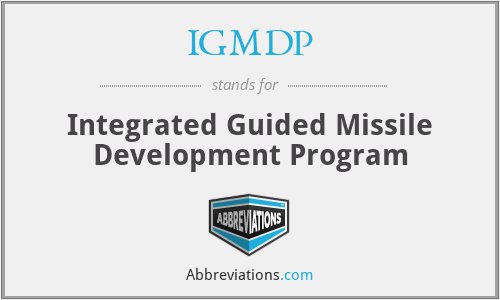 IGMDP - Integrated Guided Missile Development Program