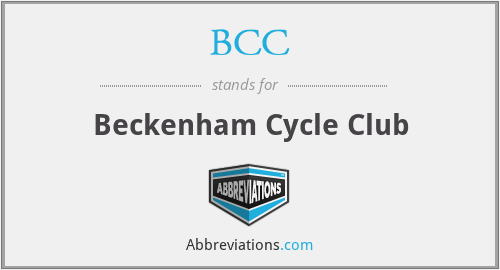 BCC - Beckenham Cycle Club