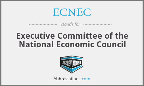 ECNEC - Executive Committee of the National Economic Council