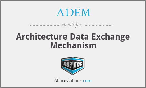 ADEM - Architecture Data Exchange Mechanism