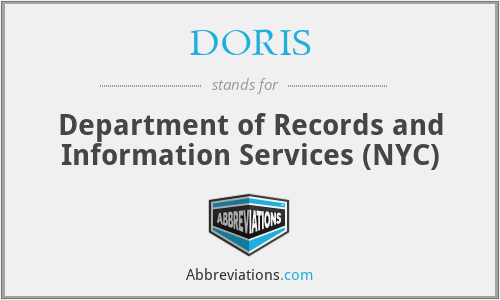 DORIS - Department of Records and Information Services (NYC)