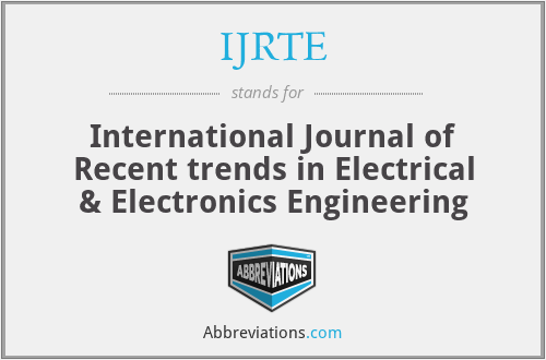 IJRTE - International Journal of Recent trends in Electrical & Electronics Engineering