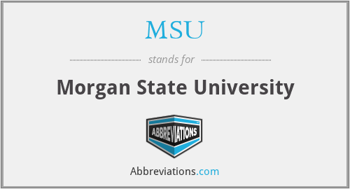 MSU - Morgan State University
