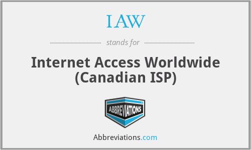IAW - Internet Access Worldwide (Canadian ISP)