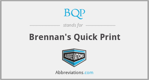 BQP - Brennan's Quick Print