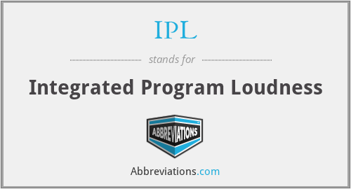 IPL - Integrated Program Loudness