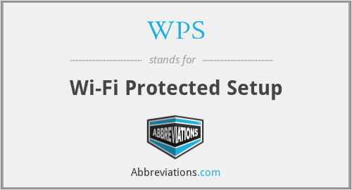 WPS - Wi-Fi Protected Setup
