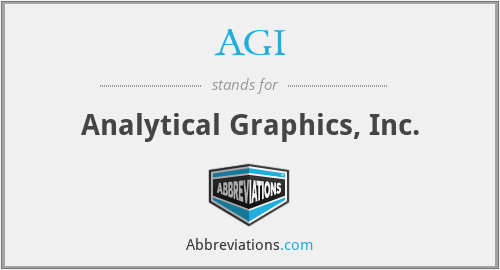 AGI - Analytical Graphics, Inc.