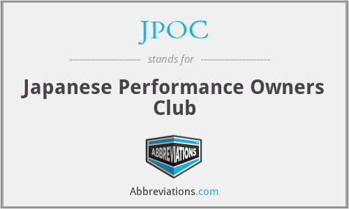 JPOC - Japanese Performance Owners Club