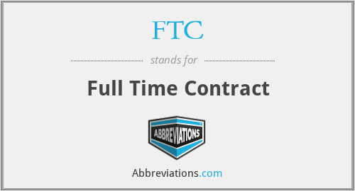 FTC - Full Time Contract