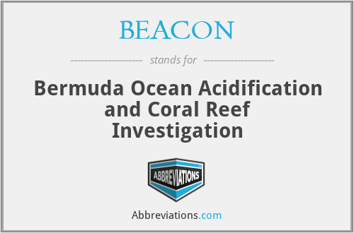 BEACON - Bermuda Ocean Acidification and Coral Reef Investigation