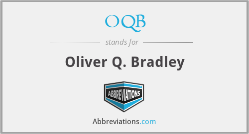 OQB - Oliver Q. Bradley