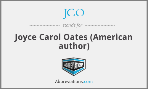 JCO - Joyce Carol Oates (American author)