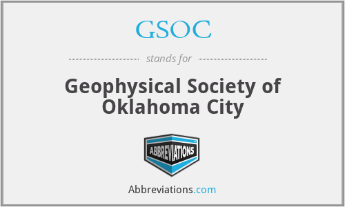 GSOC - Geophysical Society of Oklahoma City