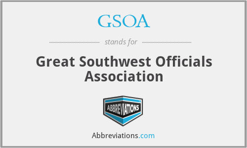 GSOA - Great Southwest Officials Association