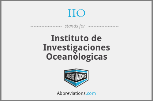 IIO - Instituto de Investigaciones Oceanólogicas