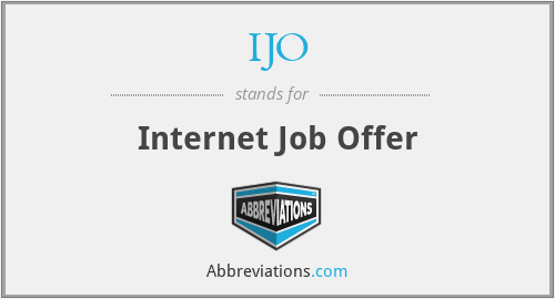 IJO - Internet Job Offer