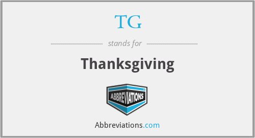 TG - Thanksgiving