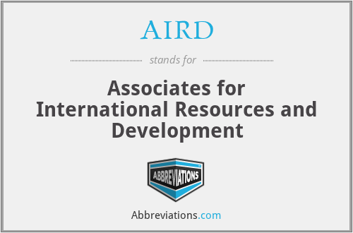 AIRD - Associates for International Resources and Development