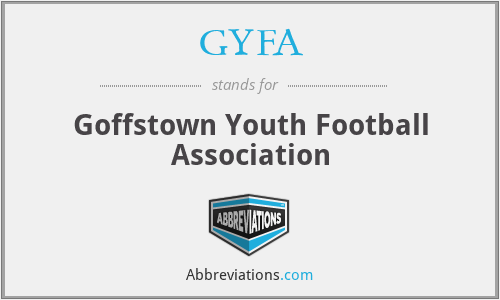 GYFA - Goffstown Youth Football Association