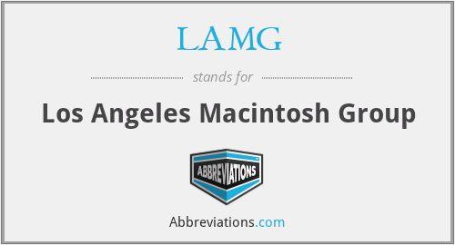LAMG - Los Angeles Macintosh Group