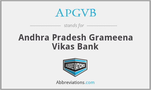 APGVB - Andhra Pradesh Grameena Vikas Bank
