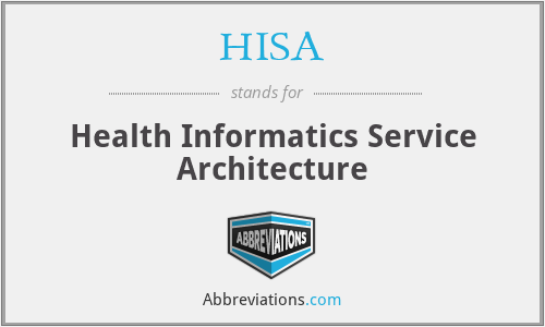 HISA - Health Informatics Service Architecture