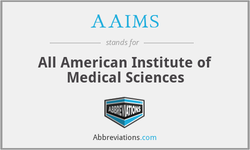AAIMS - All American Institute of Medical Sciences