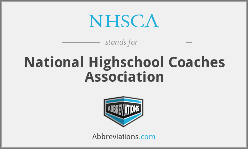 NHSCA - National Highschool Coaches Association